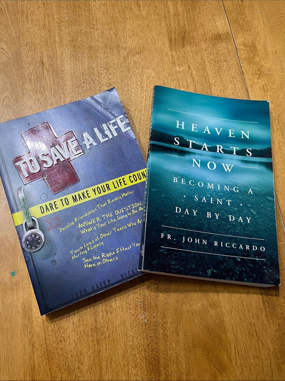 To Save a Life & Heaven Starts Now books